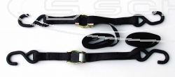 DRC CAMBUCKLE TIEDOWNS BLACK 25MM (2PC) DIMENSION: 25X1800MM