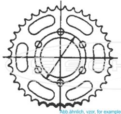 ESJOT REAR SPROCKET 520-39