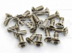 SCHREMS BRAKE DISK BOLT 13MM 20-PAC COUNTERSUNK BOLT M6X13MM CHR