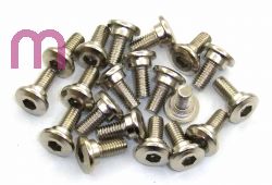 SCHREMS BRAKE DISK BOLT M6 KX/KXF/ RMZ 20-PACK M6 CHROME