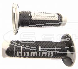 DOMINO GRIP SET OFF ROAD NEW TWO-COLOUR BLACK/GREY