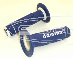DOMINO GRIP SET OFF ROAD NEW TWO-COLOUR BLUE/WHITE