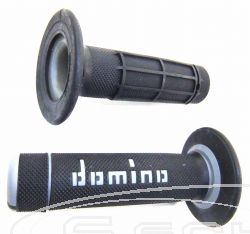 DOMINO GRIP SET OFF ROAD TWO-COLOUR BLACK/GREY