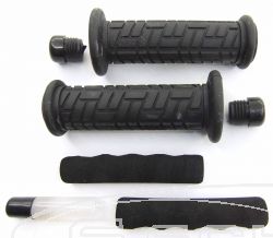 GRIP-LEVER RUBBER SET BLACK 125MM LONG