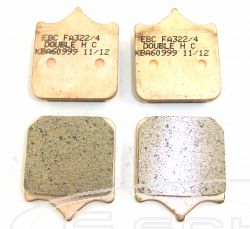 EBC GOLDSTUFF BRAKE PADS STREET-LEGAL 4 PIECE SET WITH