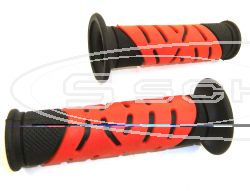 GRIPRUBBER SET ROAD RACING 120 MM LONG RED-BLACK