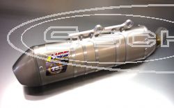 HGS SILENCER T2 TRIANGULAR TITANIUM MOTO CROSS HONDA CRF 250R 10-13