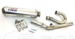 HGS FACTORY EXHAUST KIT, INOX HEADPIPE/MIDPIPE, ALU SILENCER T1 OVAL MOTO CROSS KAWASAKI KX 250F 04-08, SUZUKI RM-Z 250 04-06