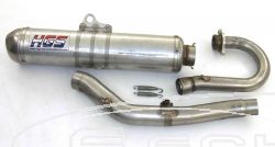 HGS FACTORY EXHAUST KIT, INOX HEADPIPE/MIDPIPE, ALU T1 OVAL SILENCER MOTO CROSS YAMAHA YZ 250F 01-05