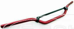 SCHREMS HANDLEBAR OFF ROAD ALU CR LOW 22,2 MM RED (DIMENSIONS SEE MORE IMAGES: A=800 / B=70 / C=54 / D=190 / E=57)