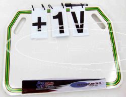SCHREMS PIT BOARD PLASTIC WHITE TO SCROLL 45X60 CM
