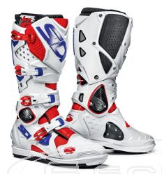 SIDI STIEFEL CROSSFIRE 2SRS SUPER MOTO/MOTO CROSS/ENDURO WEI/ROT/BLAU