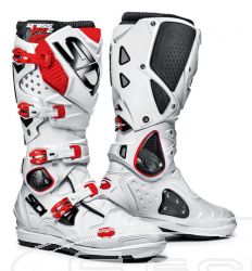 SIDI BOOTS CROSSFIRE 2SRS SUPER MOTO/MOTO CROSS/ENDURO WHITE/RED