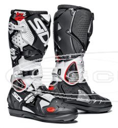 SIDI BOOTS CROSSFIRE 2SRS SUPER MOTO/MOTO CROSS/ENDURO WHITE/BLACK