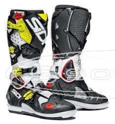 SIDI STIEFEL CROSSFIRE 2SRS SUPER MOTO/MOTO CROSS/ENDURO WEI/SCHWARZ/FLUOR