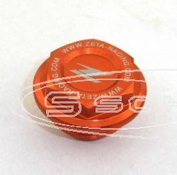 ZETA HINTEN BREMSBEHLTER-DECKEL ORANGE ALLE KTM 00-