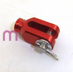 ZETA REAR BRAKE CLEVIS RED ALL HONDA CR/CRF-R/X MODELS