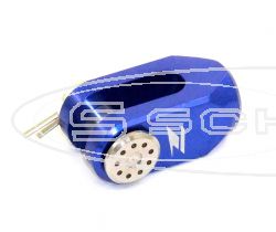 ZETA REAR BRAKE CLEVIS BLUE ALL KAWASAKI DIV.KX/KLX, SUZUKI RM/RMX/DR-Z/LT-R450/LT-Z400 MODELS