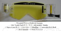 ROLL-OFF SYSTEM MOUNTED 1 ROLL-OFF KIT + 1 NON-STICK FILM + 1 SUPER-GLAS + 1 R-O SPINDEL + 1 MUDFLAP + 1 MUD PROTECTOR, SMITH FUEL V.1, V.2