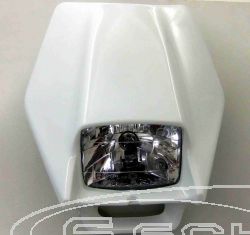 UFO HEADLIGHT WITH HALOGEN GHIBLI KTM ALL 93- WHITE