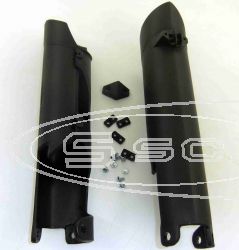 UFO FORK SLIDER PROTECTORS KTM SX/-F/EXC/-F 07- BLACK