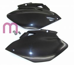 UFO BOČNÍ TABULKY SADA YAMAHA YZF 250/450 06-09 ČERNÁ