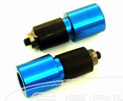 SCHREMS LENKERENDKAPPEN ALU 20 MM BLAU