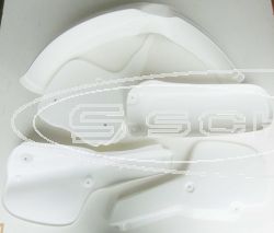 PLASTIC PARTS KIT YAMAHA YZ 490 83 WHITE