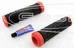 TORC1 RACING ATV/BMX GRIPS, SET OF BLACK OR RED DESIGN