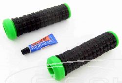 TORC1 RACING ATV/BMX GRIPS, SET OF BLACK OR GREEN DESIGN