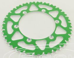 SCHREMS KETTENRAD HINTEN ALU-STAHL KOMBINATION PREMIUM 51-Z GRN/SCHWARZ KAWASAKI KX 125-250 1980-/ KX 500 83-/ KX-F 250/450 04-, SUZUKI RMZ 250 04-06