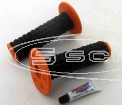 TORC1 RACING ENDURO/MX GRIFFE MX GRIFFGUMMI SET OFF ROAD GESCHLOSSEN SCHWARZ/ORANGE