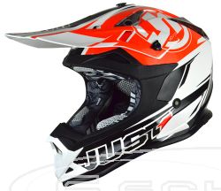 JUST1 MOTO-CROSS PROFI HELM J32 PRO RAVE SCHWARZ-ORANGE