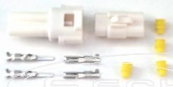 SCHREMS 2-PIN SEALED CONNECTOR SET WHITE - TYPE B