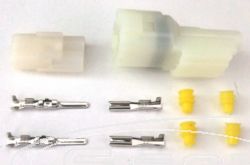 SCHREMS 2-PIN INLINE SEALED ANSCHLU/VERBINDUNGS SET - CLEAR