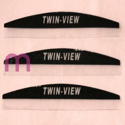 SCHREMS ROLL OFF VISOR MUDFLAP VISOR STRIPES UNIVERSAL 3 PIECES