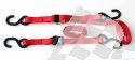 DRC CAMBUCKLE TIEDOWNS RED 25MM (2PC) DIMENSION: 25X1800MM COLOU
