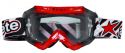 ARIETE MX GOGGLE GLAMOUR RED-BLACK