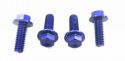 SCHREMS FLANGEHEADBOLTS ALU M6X12 MM 4-PACK WRENCH 8 MM M6X12 BL