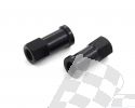 SCHREMS RIM LOCK NUT ALU (2PCS) BLACK