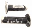 DOMINO GRIP SET OFF ROAD NEW TWO-COLOUR BLACK/GREY