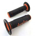 DOMINO GRIP SET OFF ROAD TWO-COLOUR BLACK/ORANGE