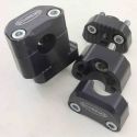 SCHREMS HANDLEBAR CLAMP SET ALU ADJUSTABLE 22,2ON28,6 MM, HIGHER 35MM