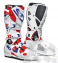 SIDI BOOTS CROSSFIRE 2SRS SUPER MOTO/MOTO CROSS/ENDURO WHITE/RED/BLUE