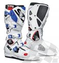 SIDI BOOTS CROSSFIRE 2SRS SUPER MOTO/MOTO CROSS/ENDURO WHITE/BLUE