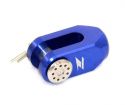 ZETA REAR BRAKE CLEVIS BLUE ALL KAWASAKI DIV.KX/KLX, SUZUKI RM/RMX/DR-Z/LT-R450/LT-Z400 MODELS