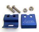 ACCEL VORNE BREMSLEITUNGS-HALTEKLAMMER BLAU ALLE KAWASAKI KX 80/85 ALLE, KX 125/250 -03, SUZUKI RM 80/85 -04, RM 25/250 -02,  YAMAHA YZ/YZF -08,ALLE WR/WRF MODELLE