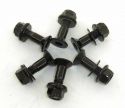 SCHREMS ŠROUB DO ROZETY 6 PACK BLACK KLČ 12 MM M8X30 8.8