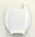 UFO FRONT NUMBER PLATE KAWASAKI KX 125/250 03-04 WHITE