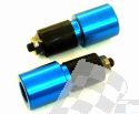 SCHREMS HANDLEBAR ENDS ALU 20 MM BLUE